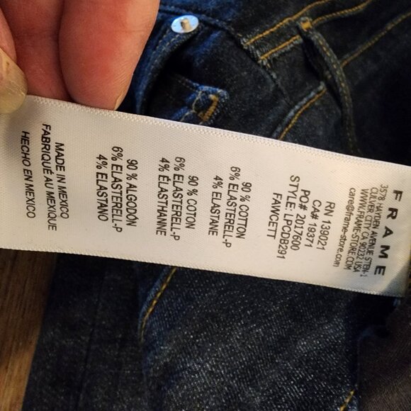 Frame le palazzo crop jeans NWOT Blue Size 32 - Picture 11 of 14